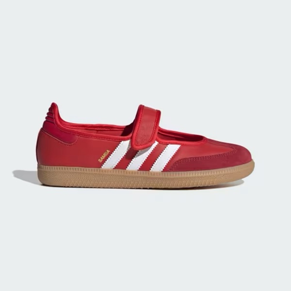NEW Adidas Red and White Samba Mary Jane size 7 women
